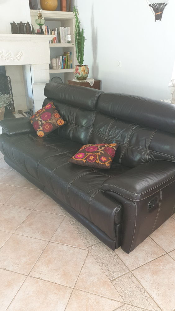 2 Canap�s  Cuir 800 N�mes (30)