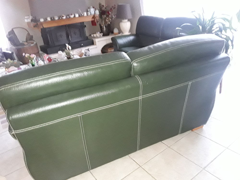 Canap�s deux canap�s deux places en cuir de buffle 150 Prigonrieux (24)