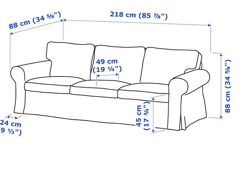 Canap�s trois places et fauteuils IKEA Ektorp 160 Strasbourg (67)