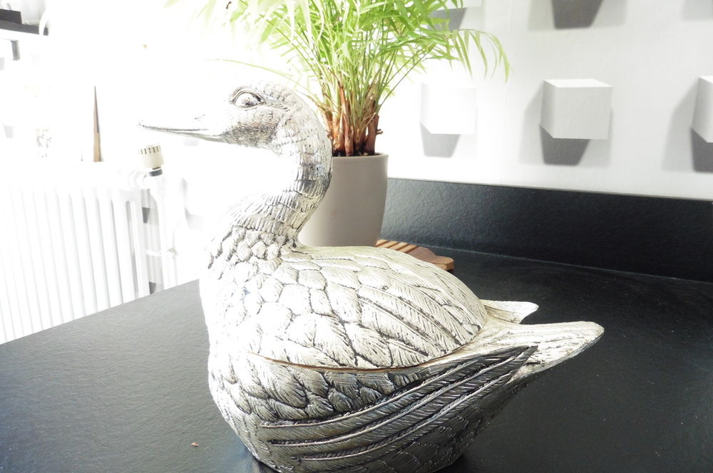 Canard en m�tal argent� 400 Saint-Georges-des-Groseillers (61)