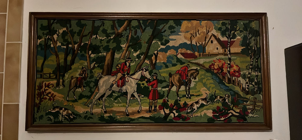 Canevas chasse � courre 300 Th�ziers (30)