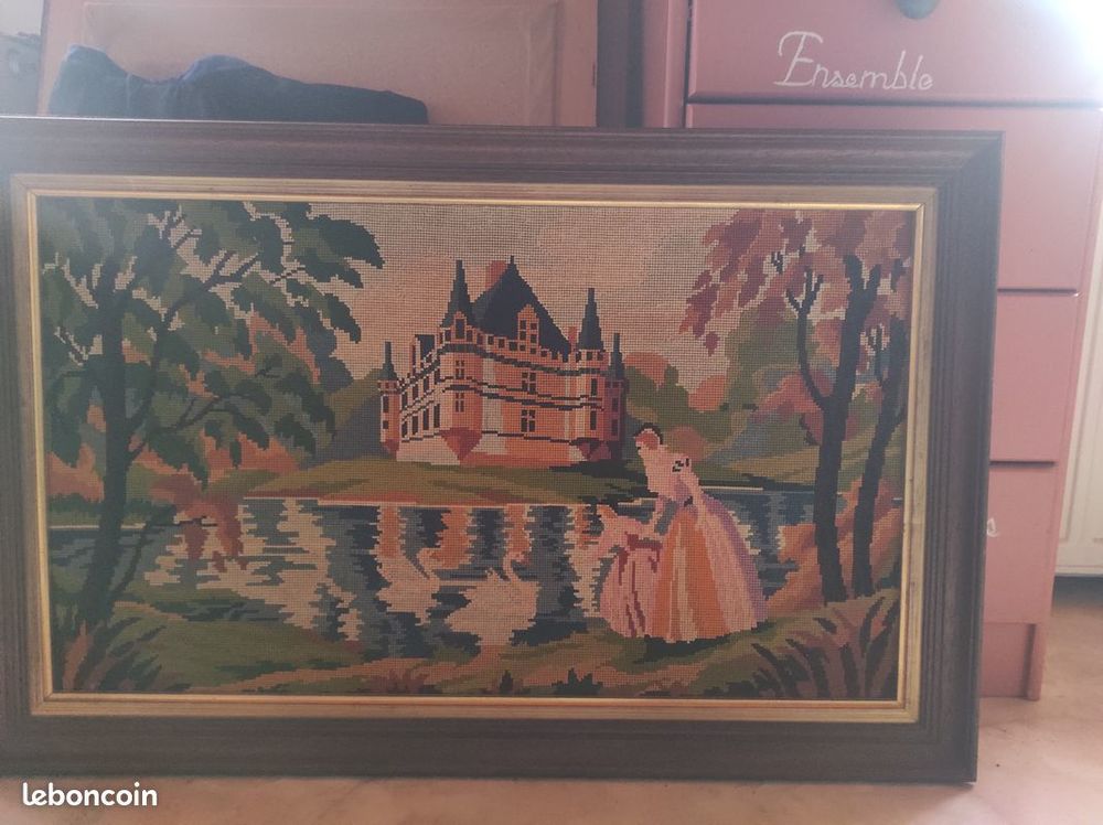 Canevas au point de croix encadr� 89000 Haybes (08)