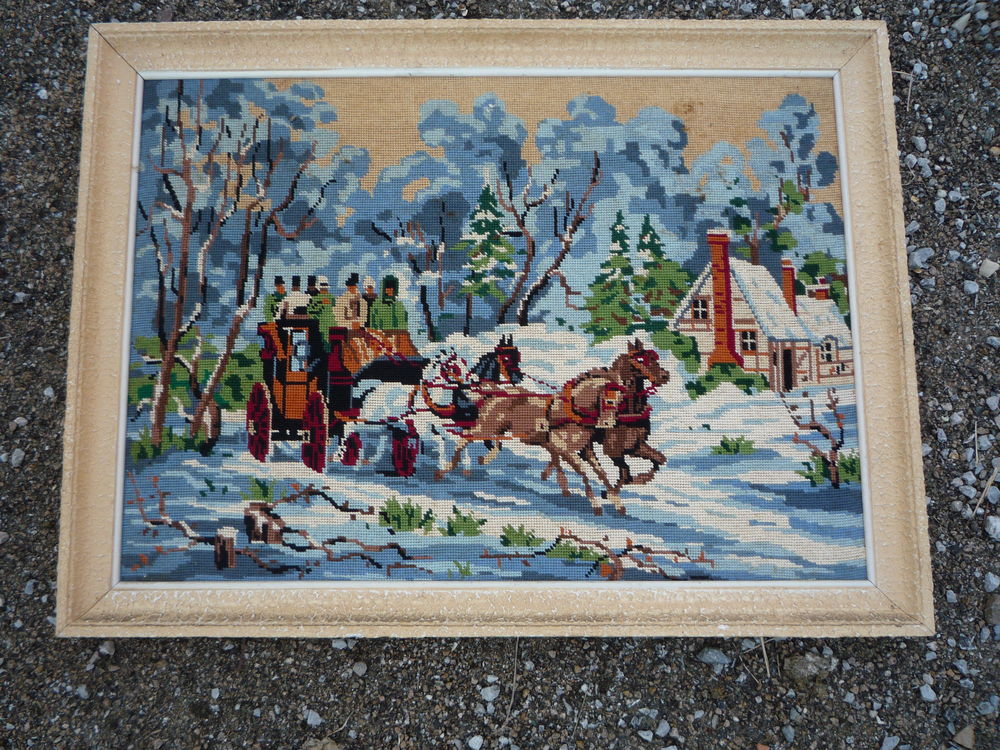 Canevas/tapisserie/diligence
71,5cm x 53,5cm 45 Castres (81)