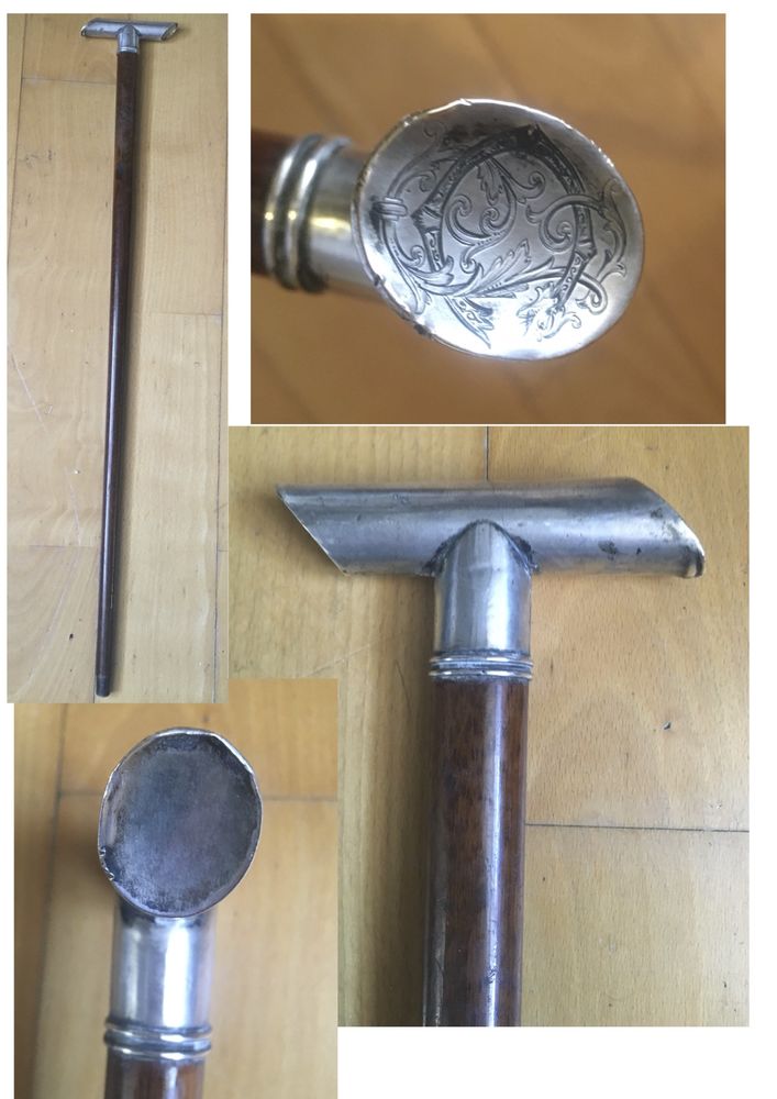 Canne pommeau argent 90 Montmorency (95)