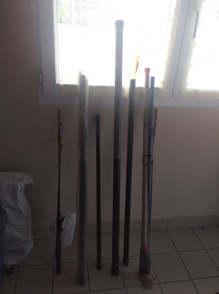 7 cannes a peches + 1 lan�� avec moulinet 25 Les Sables-d'Olonne (85)