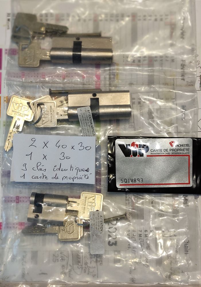 Lot de canons de serrure 40 Bois-le-Roi (27)