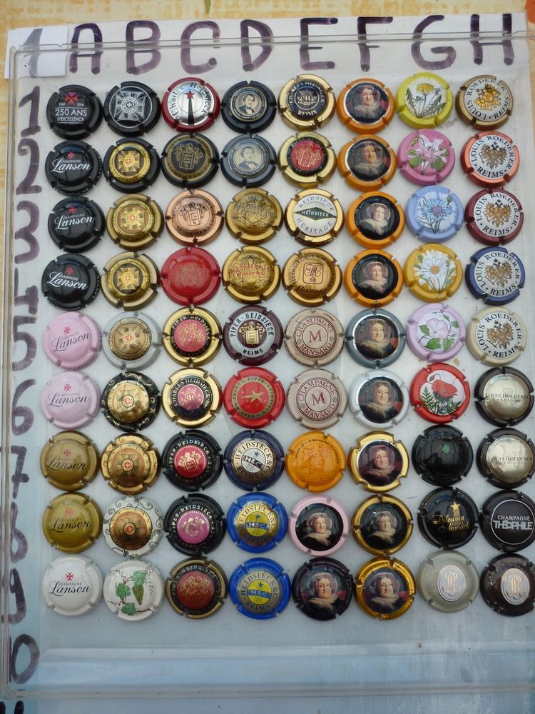 capsules de champagne � 0.50� N�1 0 Artres (59)