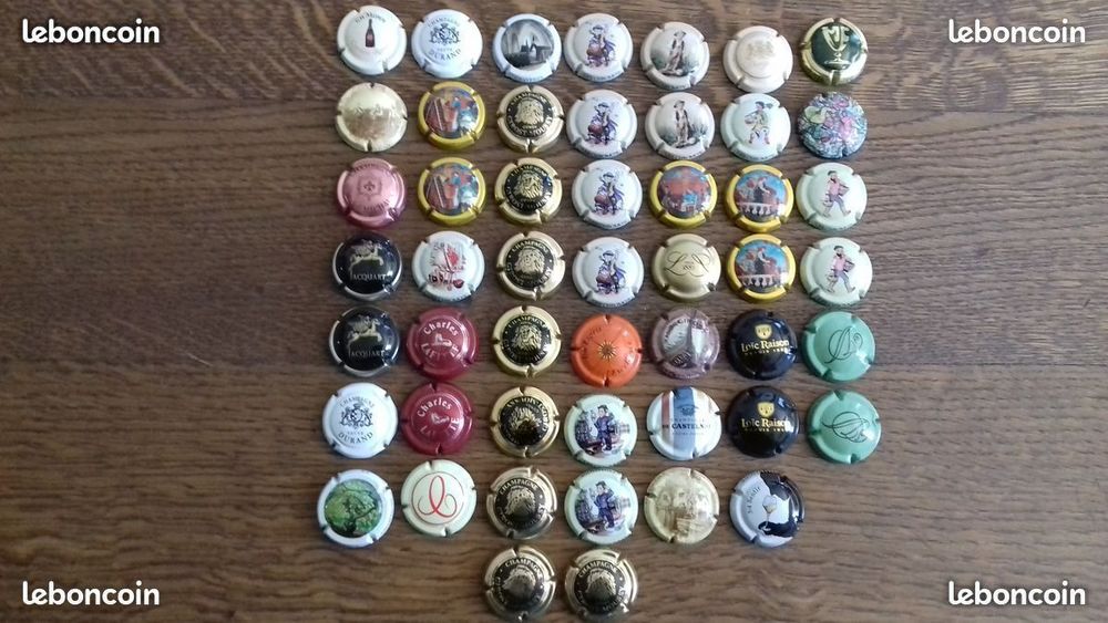 Lot capsules de champagne 10 Malz�ville (54)