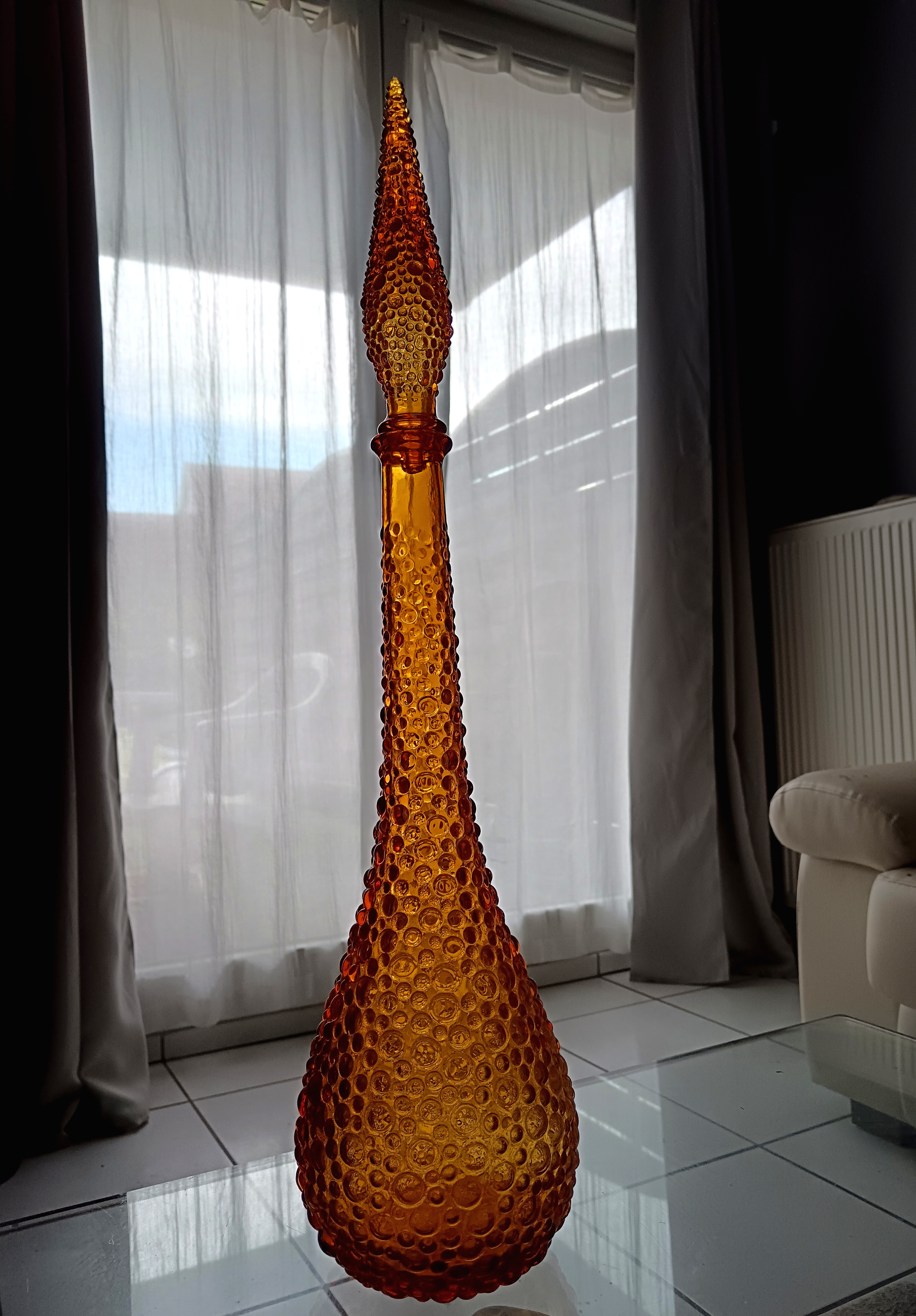 Carafe / G�nie d'empoli jaune - Vintage 55 Habsheim (68)