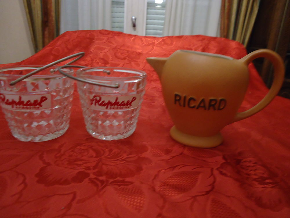    carafe Ricard et    2 seaux � glace 20 P�riers (50)