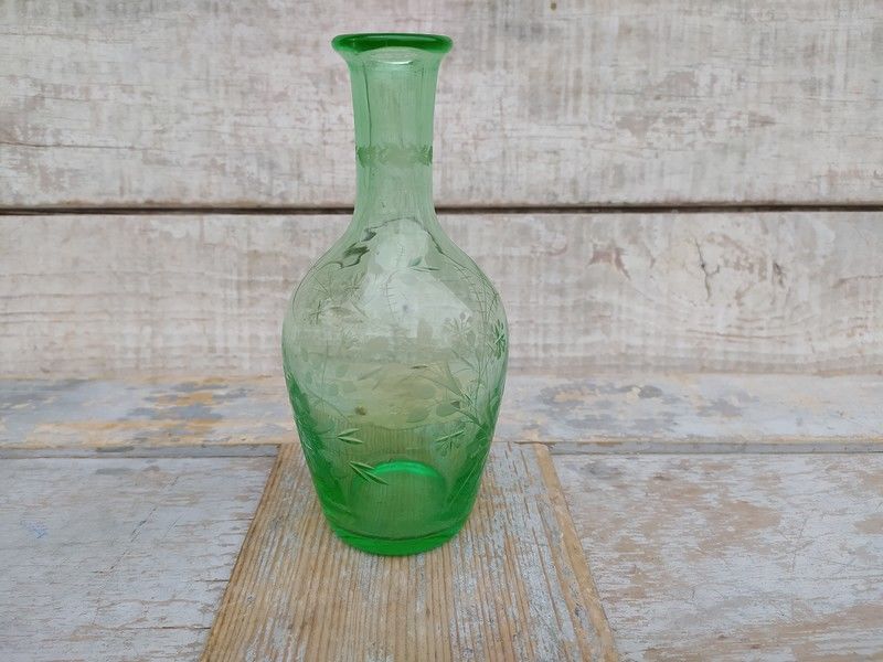 Carafe Verre Ouraline ou Cristal D�cor V�g�tal Grav� 60 Loches (37)