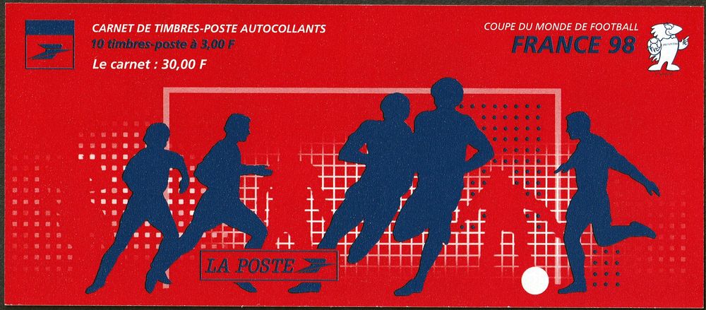 Carnet  Coupe du monde de football France 98 5 N�ris-les-Bains (03)