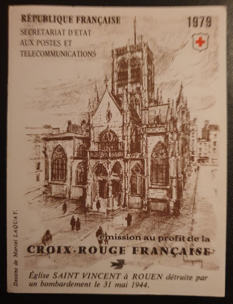 Carnet Croix Rouge 2028 de 1979 2 Joué-lès-Tours (37)