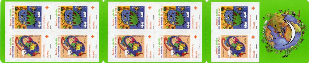  CARNET   FRANCE
CROIX ROUGE
NEUF **  NON PLIE 15 Caumont (09)