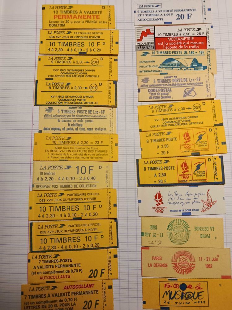 carnet de timbres collection 110 La Mulati�re (69)