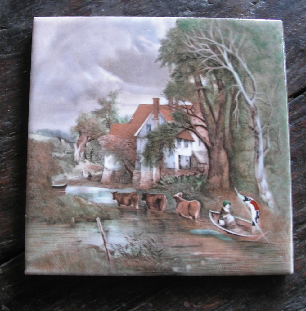 carreau en faience de gien 15 Les Essarts-le-Roi (78)