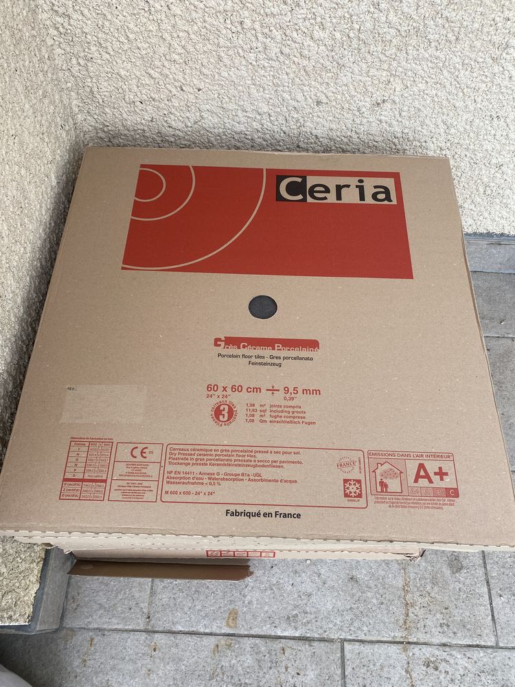 Carrelage Gr�s C�rame Gris 60*60 350 Poissy (78)