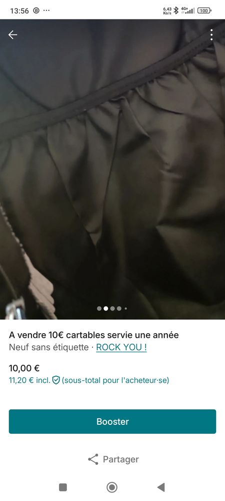 20� cartable servie une ann�e 20 Accolay (89)