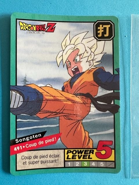 Carte DBZ n�491 Carddass Bandai 1996 VF 5 Meudon (92)