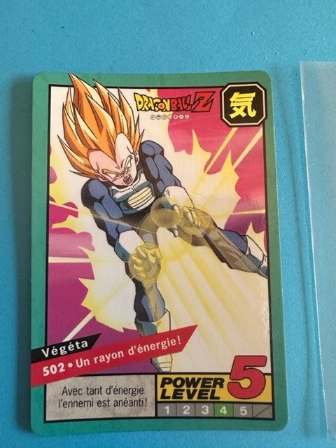 Carte DBZ n�502 Carddass Bandai 1996 VF 4 Meudon (92)