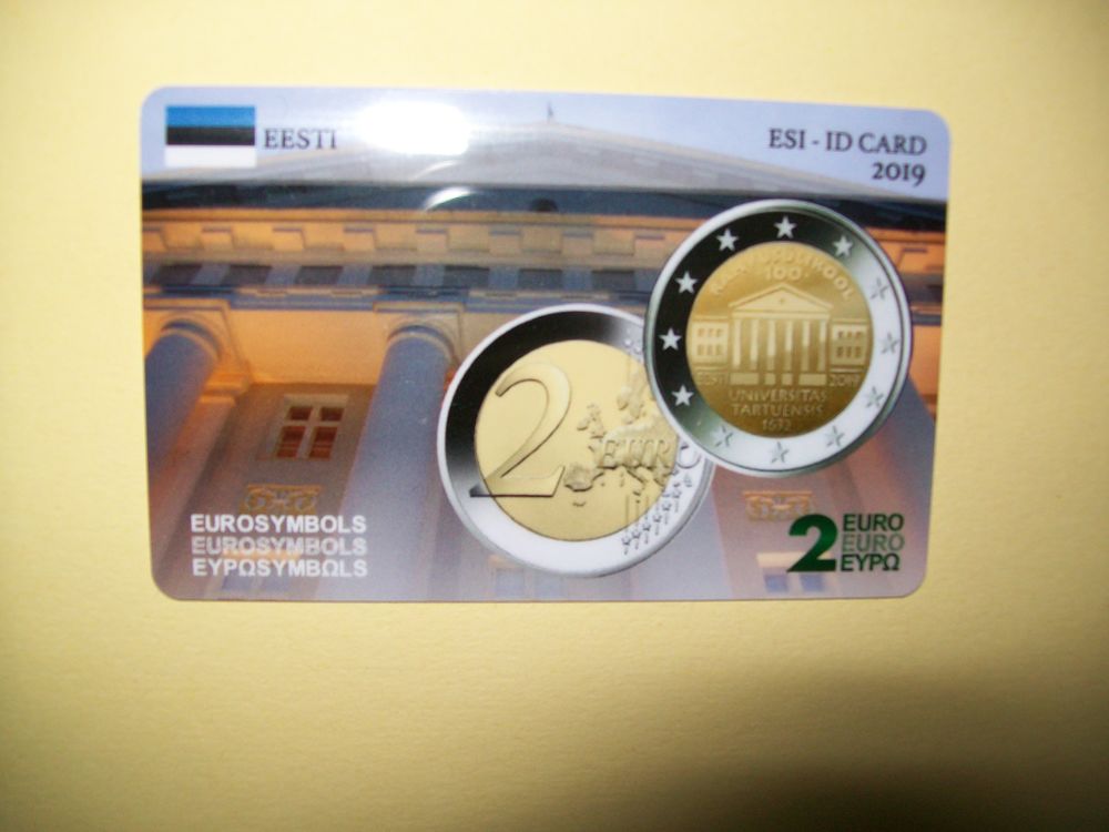 Carte comm�morative ESI - ID CARD 2019 ESTONIE     Tartu   2 Reims (51)