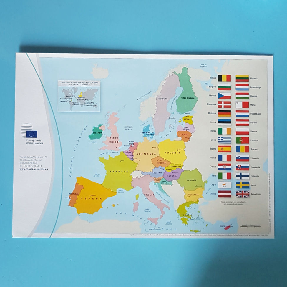 Carte d'Europe en espagnol, NEUF 1 Nimes (30)