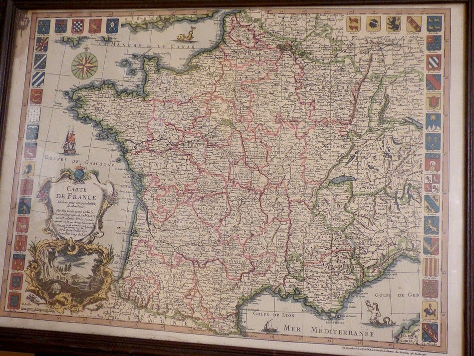 Carte de FRANCE de 1721 1 Agny (62)