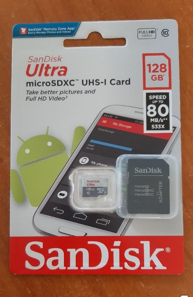 Carte m�moire Sandisk 128 Go NEUVE 24 Ambri�res-les-Vall�es (53)