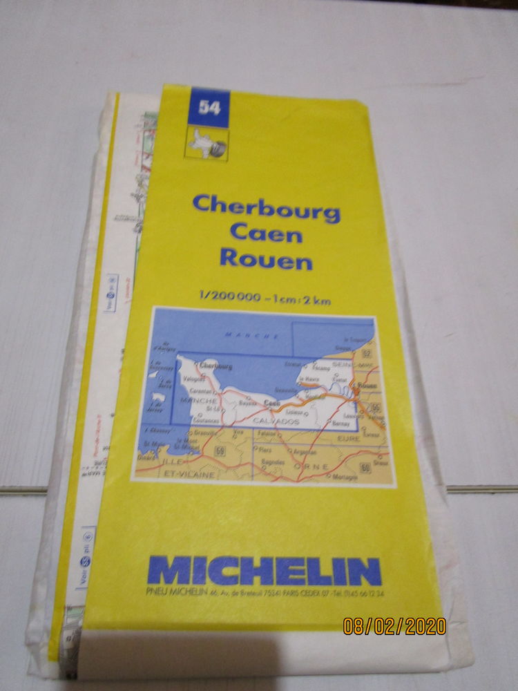 carte MICHELIN n°54 CHERBOURG CAEN ROUEN 3 Chanteloup-en-Brie (77)