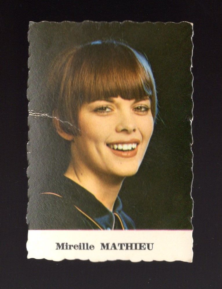 Carte Mireille MATHIEU Publistar petit format 4 Argenteuil (95)