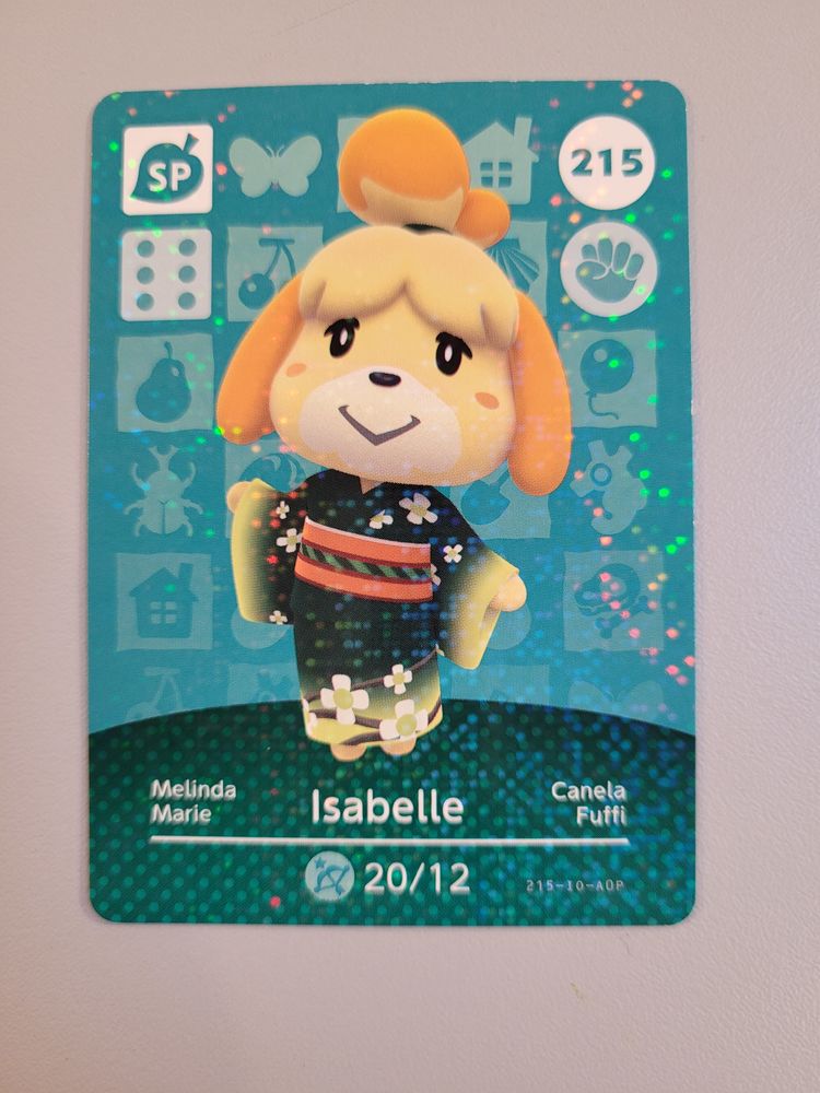 Carte Officielle Amiibo Animal Crossing Série 3 N° 215 Isabe 2 Reims (51)