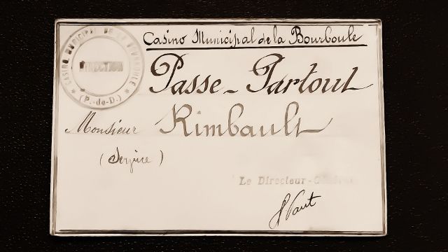 Carte  passe partout   du casino de la Bourboule (1930) 10 Montargis (45)