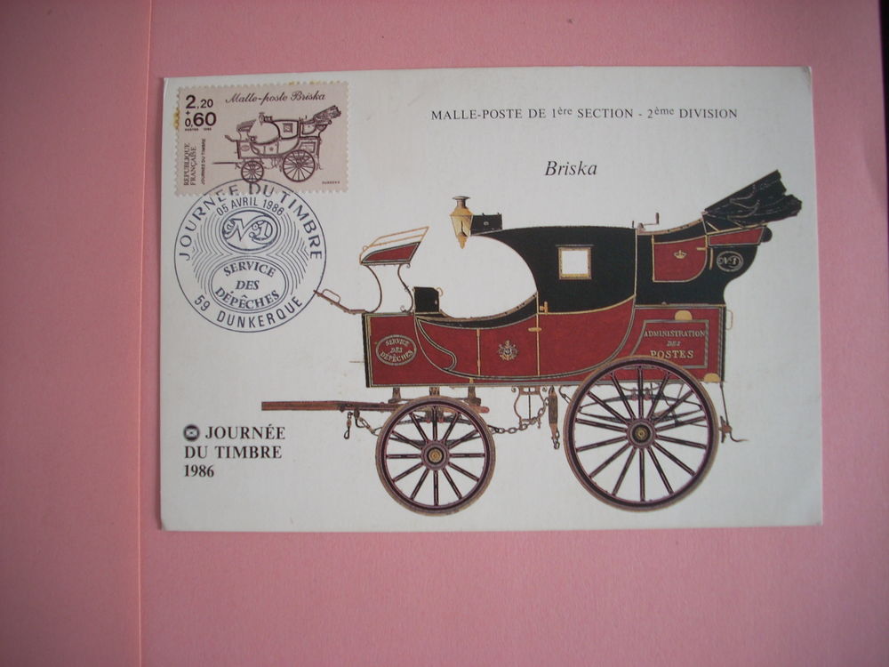 Carte philat�lique Malle-poste 5 Issou (78)