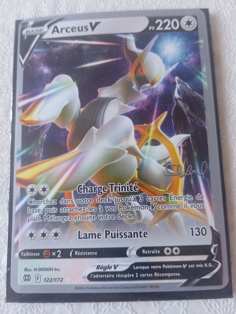 Carte pok�mon Arceus V 50 Clermont-Ferrand (63)