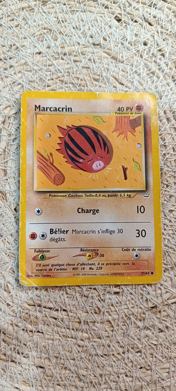 Carte Pok�mon - Marcacrin - 57/64 4 Montbrun (46)