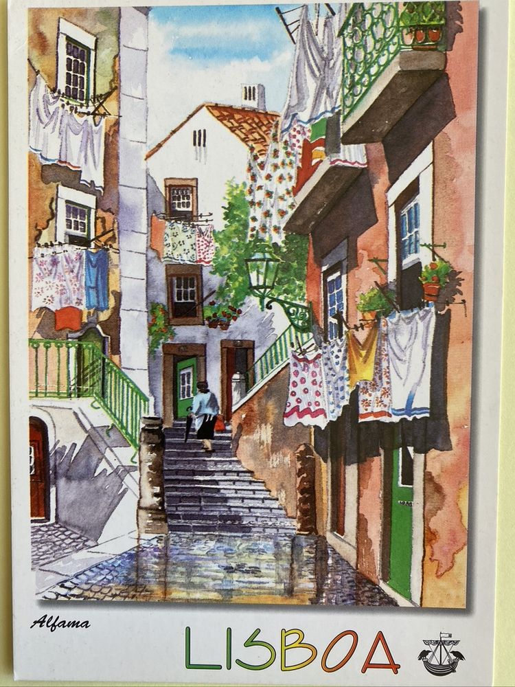 Carte Postale Alfama_Aquarelle de LISBOA_PORTUGAL N�513 3 Jou�-l�s-Tours (37)