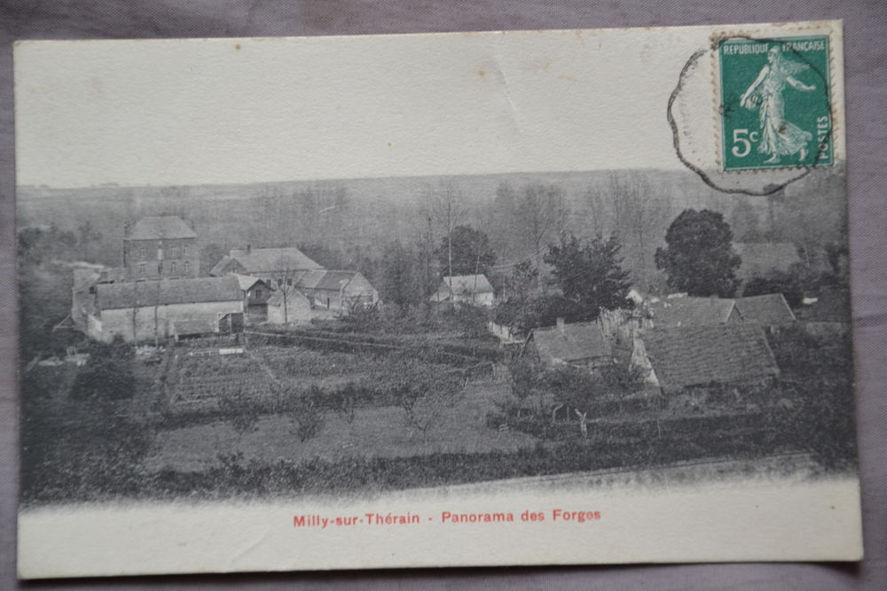 Carte postale ancienne MILLY SUR THERAIN 10 Bonni�res (60)