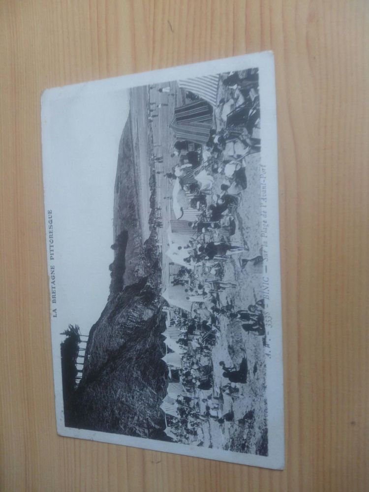 CARTE POSTALE ANCIENNE DE BINIC LA PLAGE DE L AVANT PORT 10 Levainville (28)