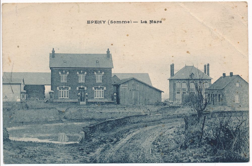 80. CPA. Carte Postale Ancienne EPEHY. La Mare 20 �pehy (80)