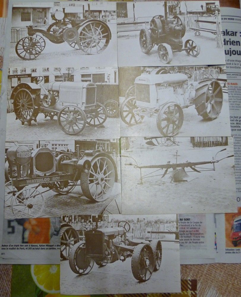 Carte postale sur les anciennes machines agricoles 20 Hergnies (59)