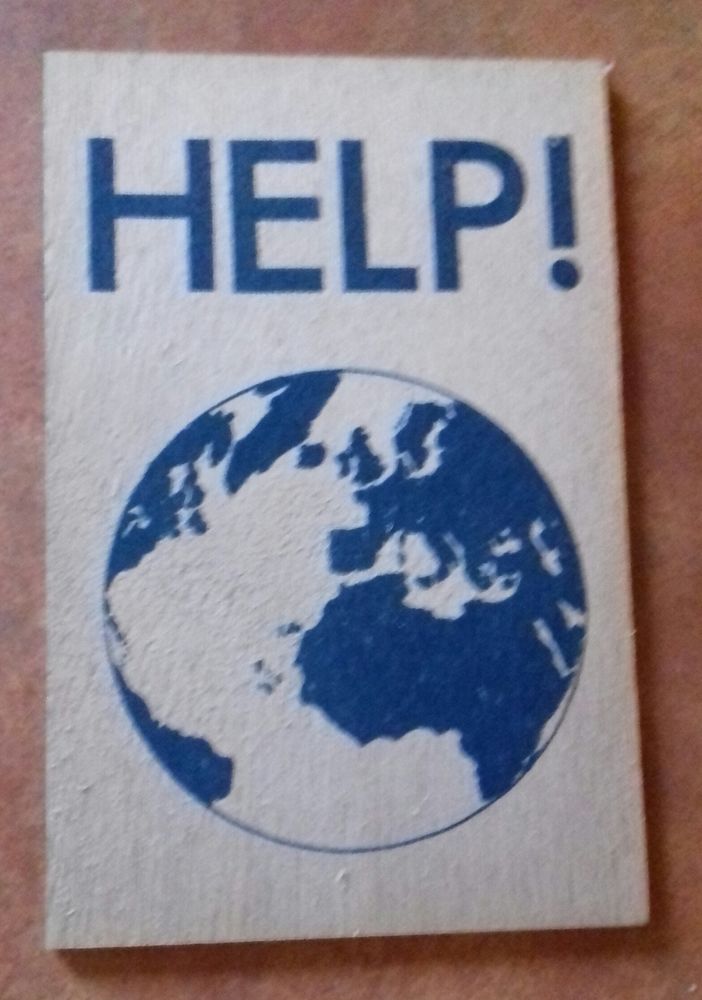 CARTE POSTALE en BOIS MONDE DIT HELP 5 Boucau (64)