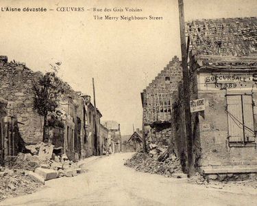 Carte postale sur Coeuvres 5 Viry-Noureuil (02)