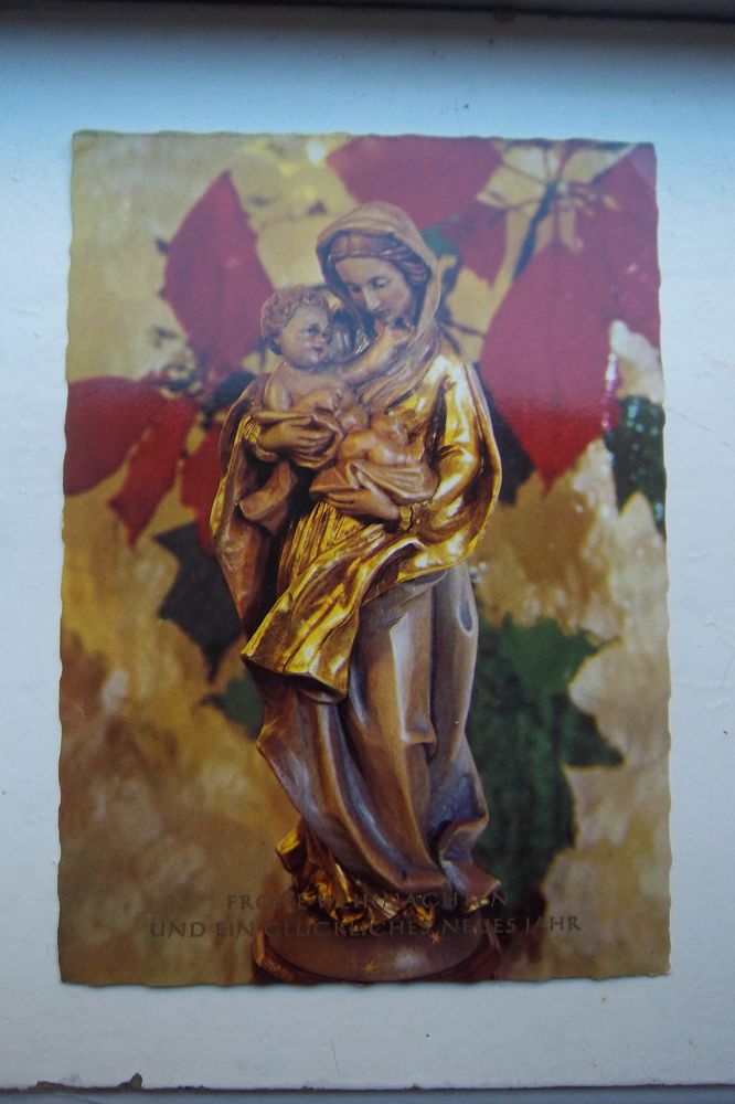 Carte postale f�te de no�l nouvel an allemande 1 Colombier-Fontaine (25)