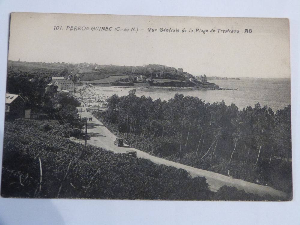 CARTE POSTALE PERROS GUIREC VUE GENERALE DE LA PLAGE 4 Brest (29)