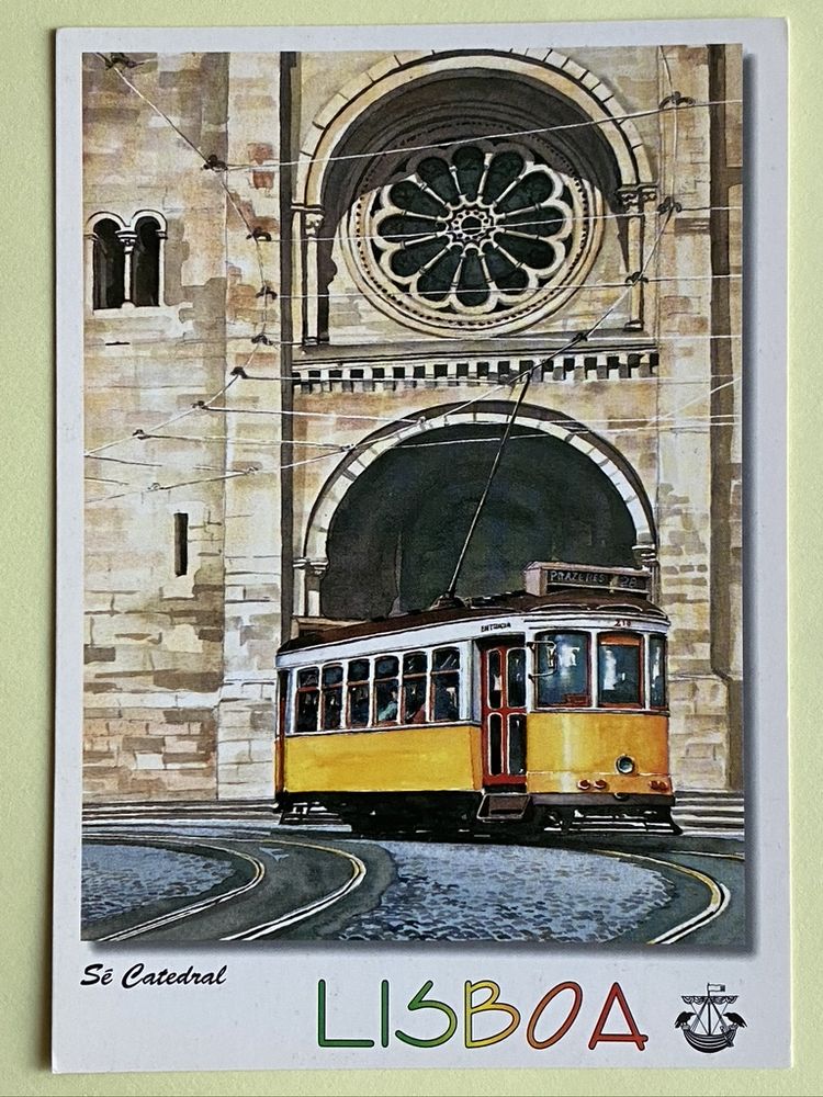 Carte Postale Tramway S� Catedral_Aquarelle de LISBOA N�534 3 Jou�-l�s-Tours (37)
