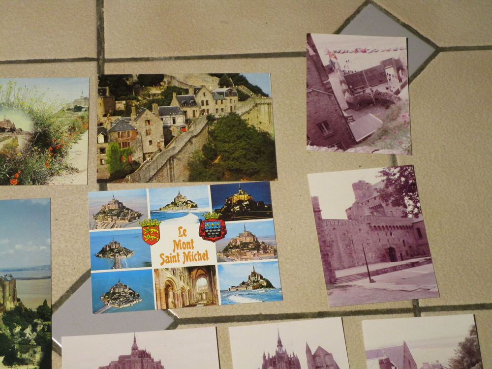LOT CARTE POSTALE+VRAI PHOTOS MONT-SAINT-MICHEL  8 Villepinte (93)