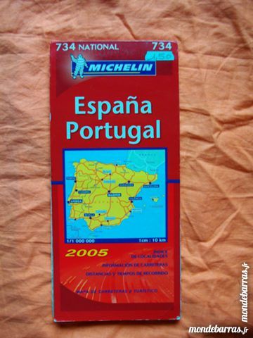 Carte Routi�re Espagne/Portugal n�734 1 Bouxwiller (67)