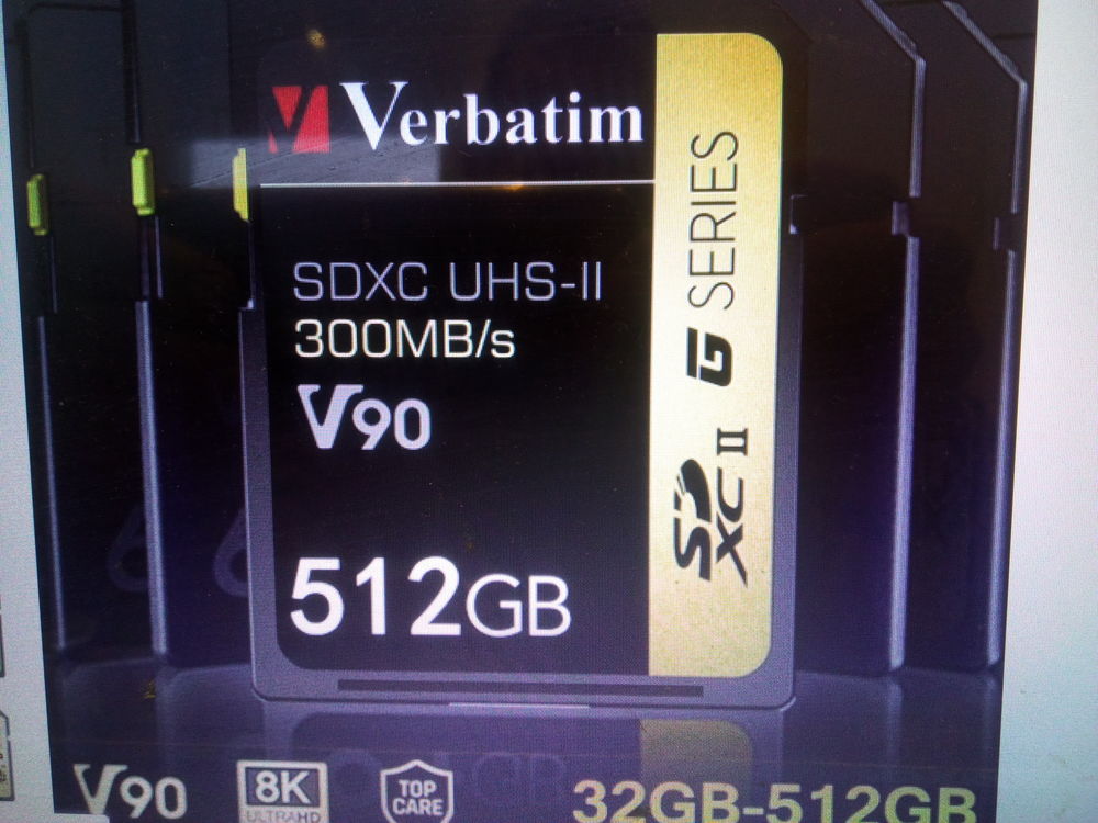 carte sdxc 512 go hihg speed 300mb/s VERBATIM 45 Audun-le-Tiche (57)