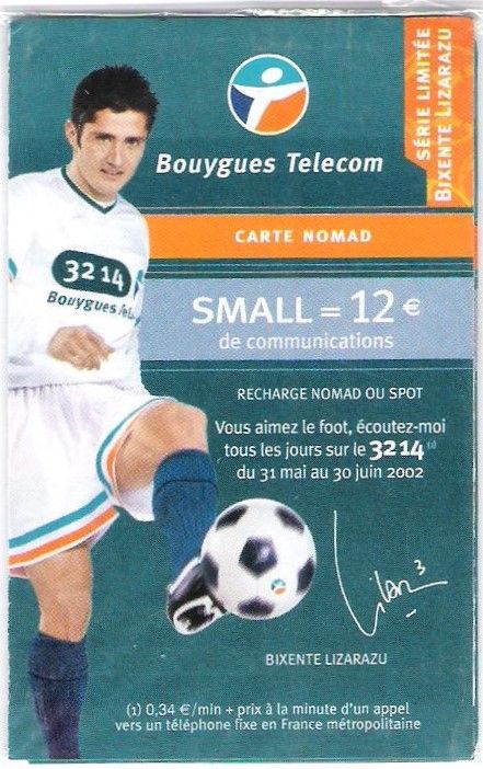 Carte t�l�phonique Nomad collection Bixente Lizarazu 2 Balma (31)