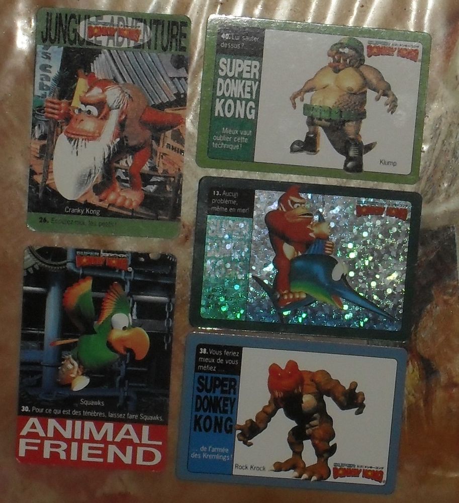 5 cartes Donkey Kong en excellent �tat. 10 Montreuil (93)